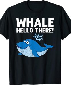 Funny Whale Art For Men Women Orca Narwhal Blue Whales T-Shirt