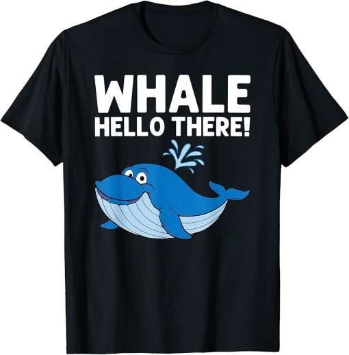 Funny Whale Art For Men Women Orca Narwhal Blue Whales T-Shirt