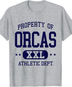 Orcas Retro Athletic Property Dept Funny T-Shirt